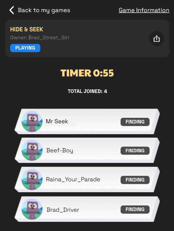 wait for game winner